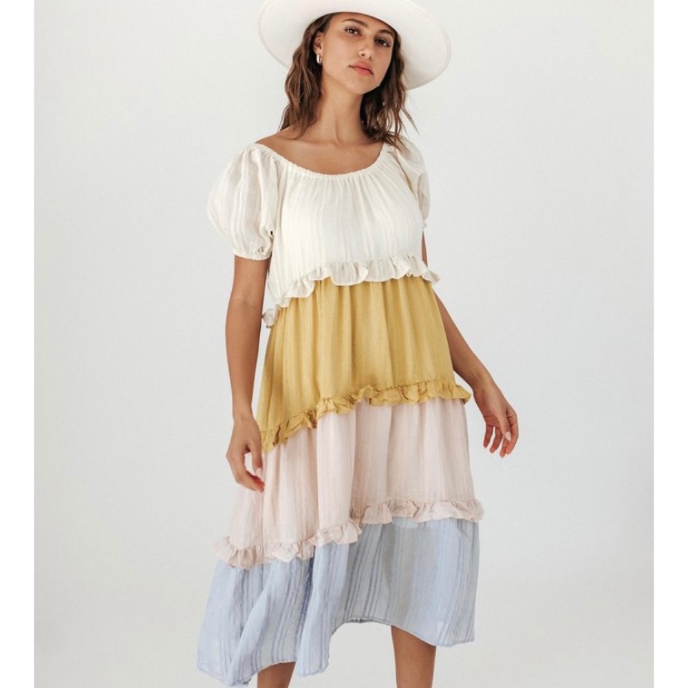 Shop Zoco Ray of Sunshine Midi dress